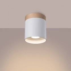 Lampy-sufitowe - plafon rif biały sollux sl.1348 