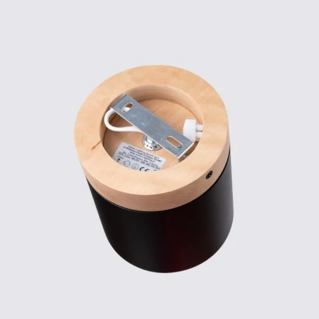 Lampy-sufitowe - plafon rif czarny sollux sl.1349 