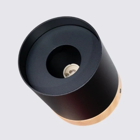 Lampy-sufitowe - plafon rif czarny sollux sl.1349 