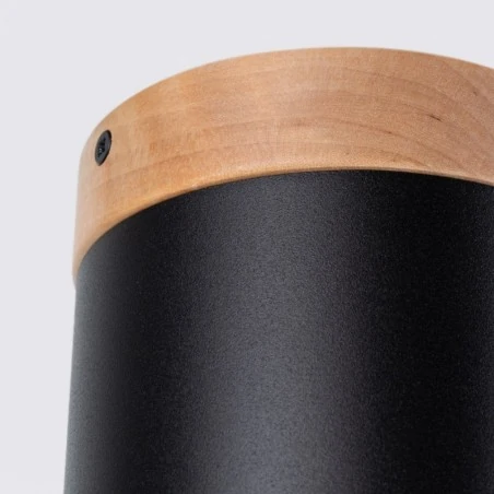 Lampy-sufitowe - plafon rif czarny sollux sl.1349 