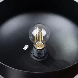 Lampy-sufitowe - lampa wisząca marion czarna sollux sl.1351 