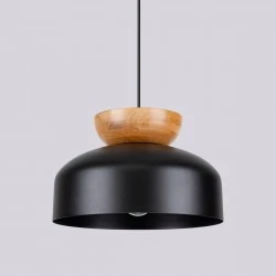 Lampy-sufitowe - lampa wisząca marion czarna sollux sl.1351 