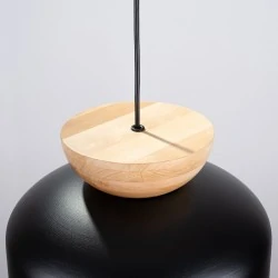 Lampy-sufitowe - lampa wisząca marion czarna sollux sl.1351 