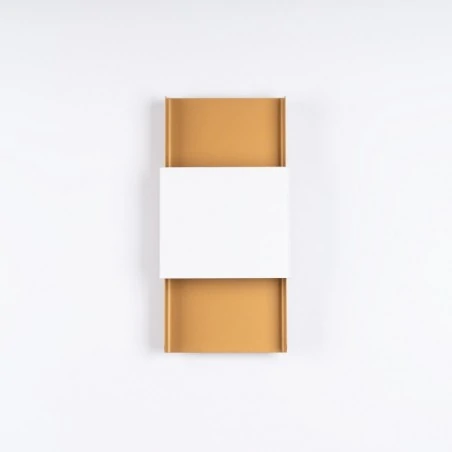 Kinkiety-do-salonu - kinkiet durlin złoty/biały sollux sl.1353 