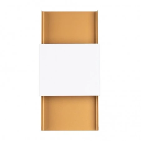 Kinkiety-do-salonu - kinkiet durlin złoty/biały sollux sl.1353 