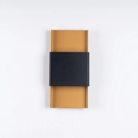 Kinkiety-do-salonu - kinkiet durlin złoty/czarny sollux sl.1354 