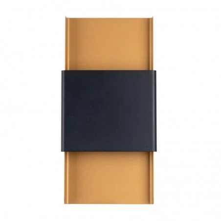 Kinkiety-do-salonu - kinkiet durlin złoty/czarny sollux sl.1354 