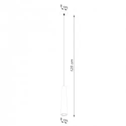 Lampy-sufitowe - lampa wisząca electra czarna beton sollux sl.1355 