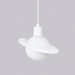 Lampy-sufitowe - lampa wisząca hyperion 1 biały sollux sl.1356 