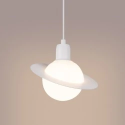 Lampy-sufitowe - lampa wisząca hyperion 1 biały sollux sl.1356 