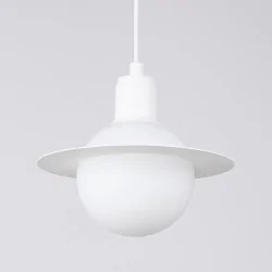 Lampy-sufitowe - lampa wisząca hyperion 3p biały sollux sl.1357 
