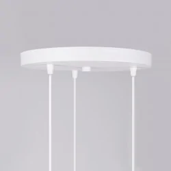 Lampy-sufitowe - lampa wisząca hyperion 3p biały sollux sl.1357 