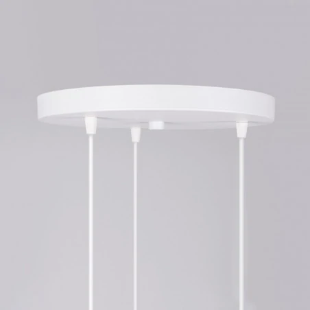 Lampy-sufitowe - lampa wisząca hyperion 3p biały sollux sl.1357 