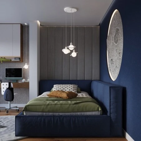 Lampy-sufitowe - lampa wisząca hyperion 3p biały sollux sl.1357 