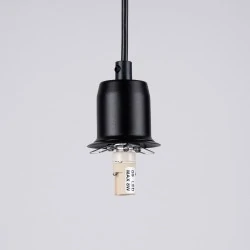 Lampy-sufitowe - lampa wisząca hyperion 1 czarny sollux sl.1358 