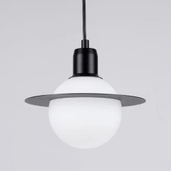 Lampy-sufitowe - lampa wisząca hyperion 1 czarny sollux sl.1358 