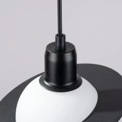 Lampy-sufitowe - lampa wisząca hyperion 1 czarny sollux sl.1358 