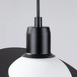 Lampy-sufitowe - lampa wisząca hyperion 1 czarny sollux sl.1358 