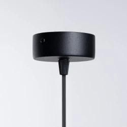 Lampy-sufitowe - lampa wisząca hyperion 1 czarny sollux sl.1358 