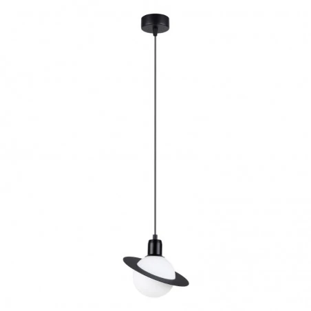 Lampy-sufitowe - lampa wisząca hyperion 1 czarny sollux sl.1358 