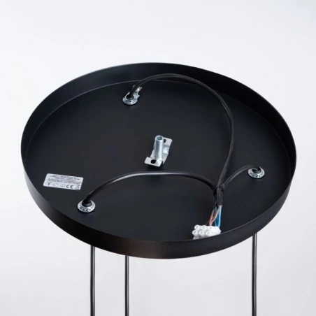 Lampy-sufitowe - lampa wisząca hyperion 3p czarny sollux sl.1359 