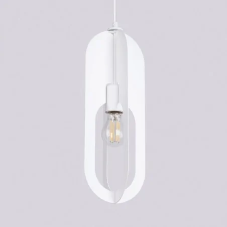 Lampy-sufitowe - lampa wisząca nicus 1 biała sollux sl.1360 