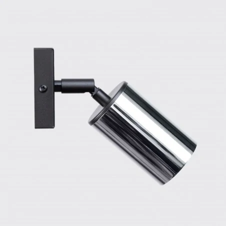 Kinkiety-do-salonu - kinkiet winx czarny/chrom sollux sl.1366 