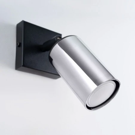 Kinkiety-do-salonu - kinkiet winx czarny/chrom sollux sl.1366 