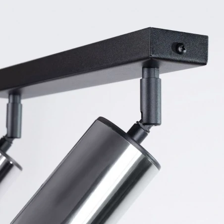 Lampy-sufitowe - plafon winx 2 czarny/chrom sollux sl.1367 