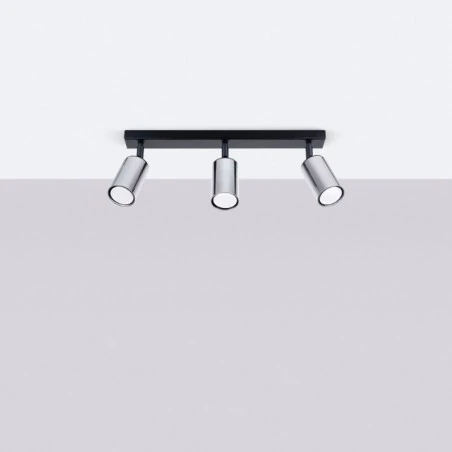 Lampy-sufitowe - plafon winx 3 czarny/chrom sollux sl.1368 