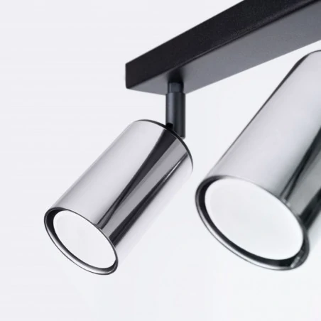 Lampy-sufitowe - plafon winx 3 czarny/chrom sollux sl.1368 