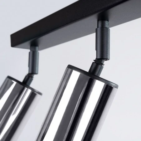 Lampy-sufitowe - plafon winx 3 czarny/chrom sollux sl.1368 