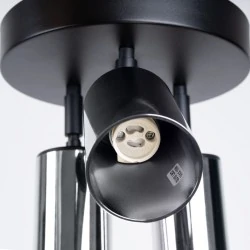 Lampy-sufitowe - plafon winx 3p czarny/chrom sollux sl.1369 