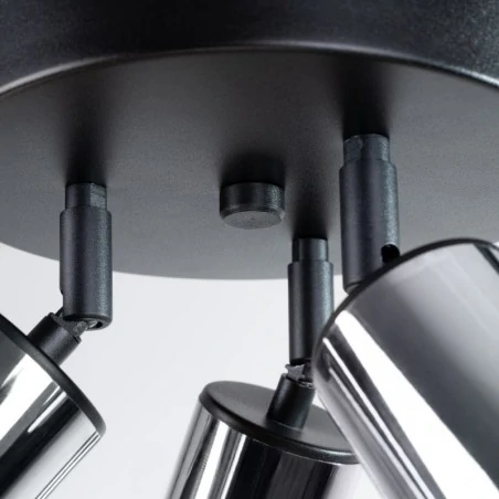 Lampy-sufitowe - plafon winx 3p czarny/chrom sollux sl.1369 