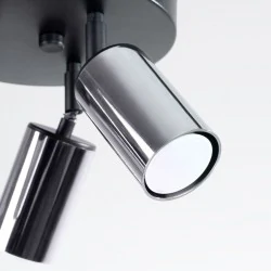 Lampy-sufitowe - plafon winx 3p czarny/chrom sollux sl.1369 