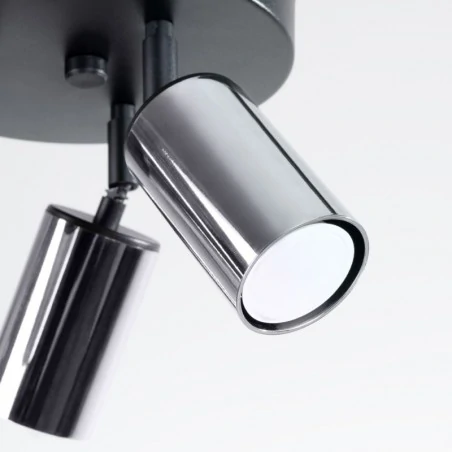 Lampy-sufitowe - plafon winx 3p czarny/chrom sollux sl.1369 