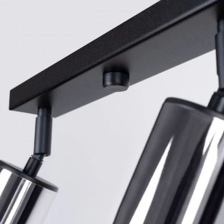 Lampy-sufitowe - plafon winx 4l czarny/chrom sollux sl.1371 