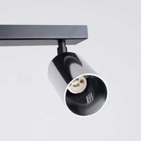 Lampy-sufitowe - plafon winx 6l czarny/chrom sollux sl.1372 