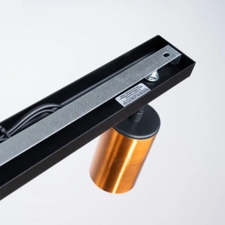 Lampy-sufitowe - plafon winx 2 czarny/miedź sollux sl.1375 