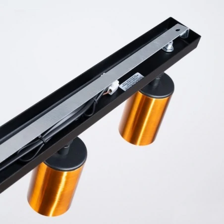 Lampy-sufitowe - plafon winx 3 czarny/miedź sollux sl.1376 