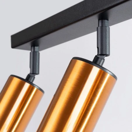 Lampy-sufitowe - plafon winx 3 czarny/miedź sollux sl.1376 