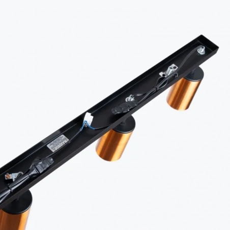 Lampy-sufitowe - plafon winx 4l czarny/miedź sollux sl.1379 