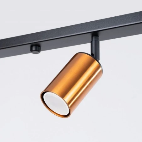 Lampy-sufitowe - plafon winx 4l czarny/miedź sollux sl.1379 