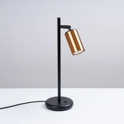 Lampki-biurkowe - lampa biurkowa winx czarny/miedź sollux sl.1381 