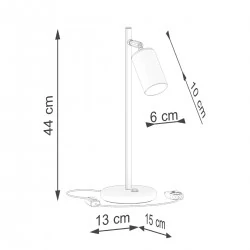 Lampki-biurkowe - lampa biurkowa winx czarny/miedź sollux sl.1381 