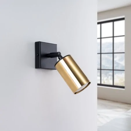 Kinkiety-do-salonu - kinkiet winx czarny/złoty sollux sl.1382 