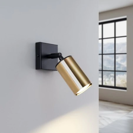 Kinkiety-do-salonu - kinkiet winx czarny/złoty sollux sl.1382 