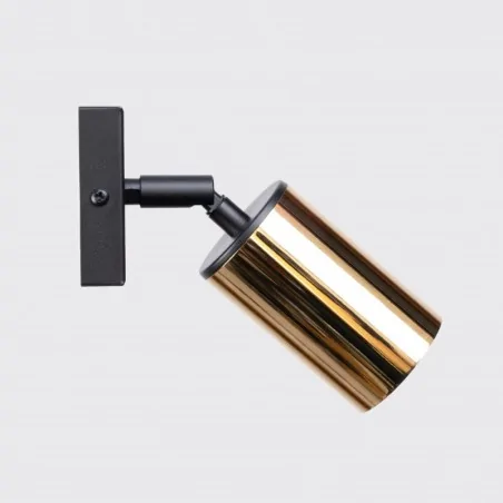 Kinkiety-do-salonu - kinkiet winx czarny/złoty sollux sl.1382 