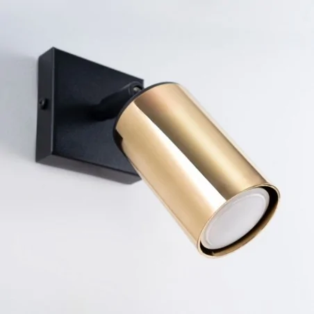 Kinkiety-do-salonu - kinkiet winx czarny/złoty sollux sl.1382 