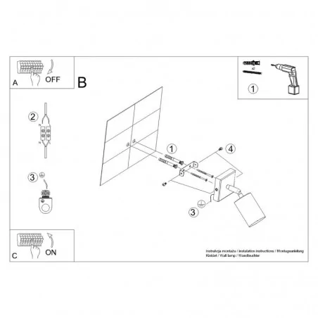 Kinkiety-do-salonu - kinkiet winx czarny/złoty sollux sl.1382 